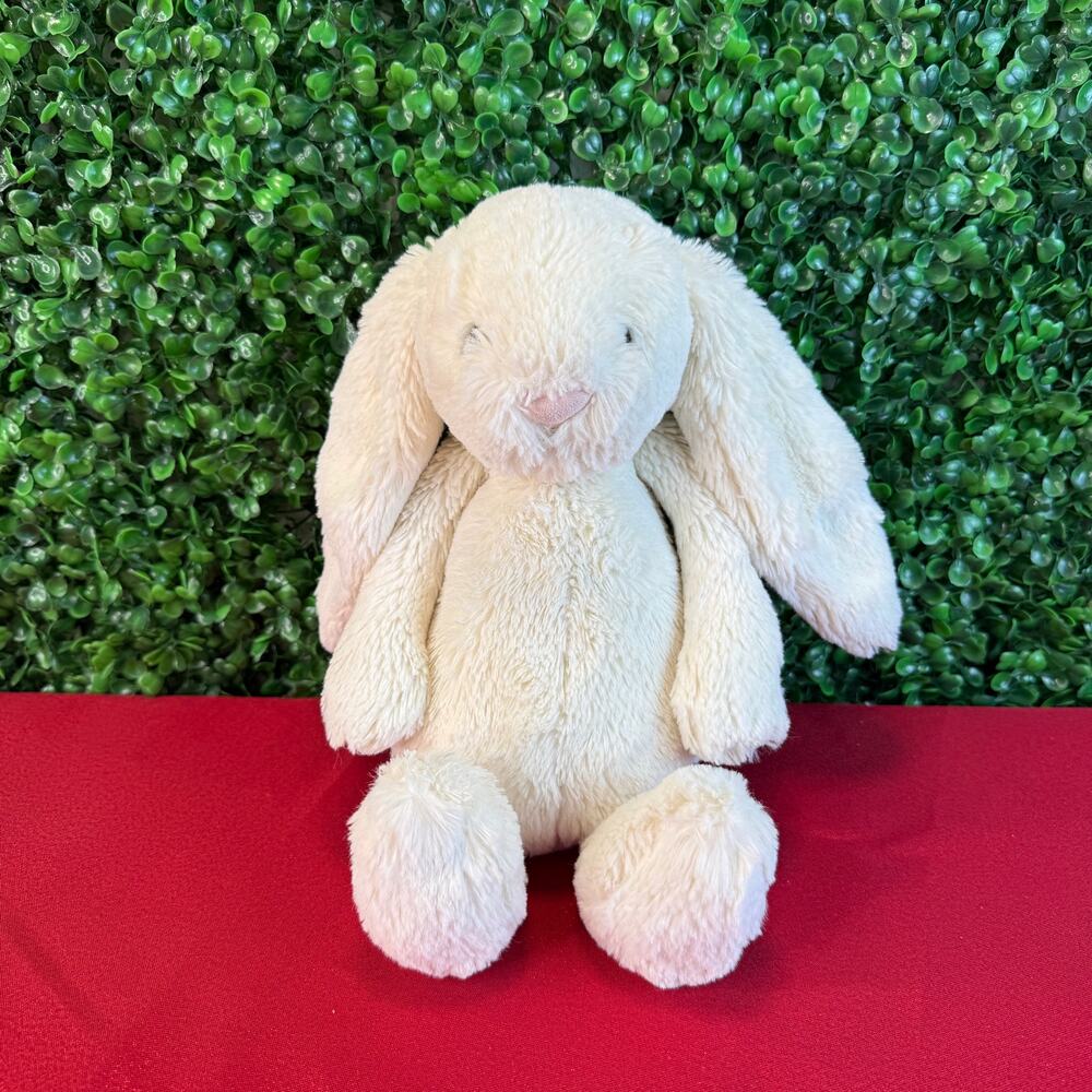 Jellycat Bashful Cream Bunny Medium 12" Plush Stuffed Animal Rabbit Toy Classic